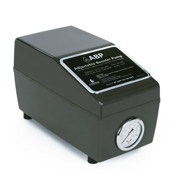 Express Water Adjustable Water Booster Pump – Reverse Osmosis Water Filtration System Water Pressure Booster Pump – 50 to 100 GPD – Easy Setup Pump Increases Filtration Speed and Efficiency