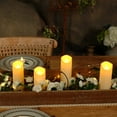 thumbnail image 6 of Merrynights Flameless Candles Traditional LED Battery Operated with Remote Timers Frosted Plastic Set of 9, 6 of 8