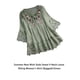 thumbnail image 5 of Camisa de moda para mujer Sonducket Blusa vintage fibra verde M, 5 of 6