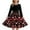 Wine, variant on XEGLSBU Toddler Christmas Dress 2T Style Girls Print Party Dress with Lace up Front Long Sleeves and Back Elastic Zipper for Holiday Festive Pageant Gown Size 5-6 Years