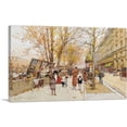 thumbnail image 1 of ARTCANVAS Bouquinistes Quai Du Louvre Paris Canvas Art Print by Eugene Galien-Laloue - Size: 40" x 26" (0.75" Deep), 1 of 9