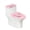 Music Axolotl, variant on HELLHERO Dragonfly Starry Sky Pattern Bathroom Toilet Cozy Set & Toilet Lid Covers with Stretch Polyester Fabric for Stretch Fit, Non-Slip