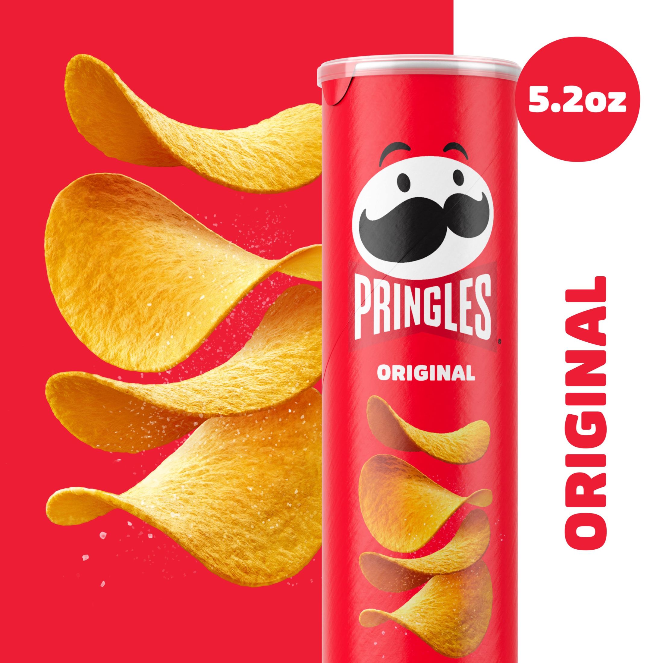 Pringles Original Potato Crisps Chips, Lunch Snacks, 5.2  oz - image 4 of 14
