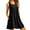 Black, variant on Sexy Dance Nightshirt for Women Sleeveless Sleepwear Nightgown V Neck Henley Tunic Tank Dress Casual Lounge Loose Ruched Pajama Dress