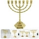 thumbnail image 2 of Candelabro judío de 7 brazos para la menorá de Hanukkah, candelabro de metal, 2 of 7