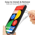 thumbnail image 3 of CoverON for Google Pixel 5a Phone Case, FlexGuard Series Soft Flexible Slim Lightweight Fit TPU Minimal Cover, Clear, 3 of 8