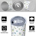 thumbnail image 4 of Pioneer Flower Floral Print Pattern 20oz Skinny Tumbler with Straw & Lid, Double Wall Vacuum Insulated Cup, Leak-Proof, Cup Holder Friendly, Hot 6H Cold 12H, 4 of 6