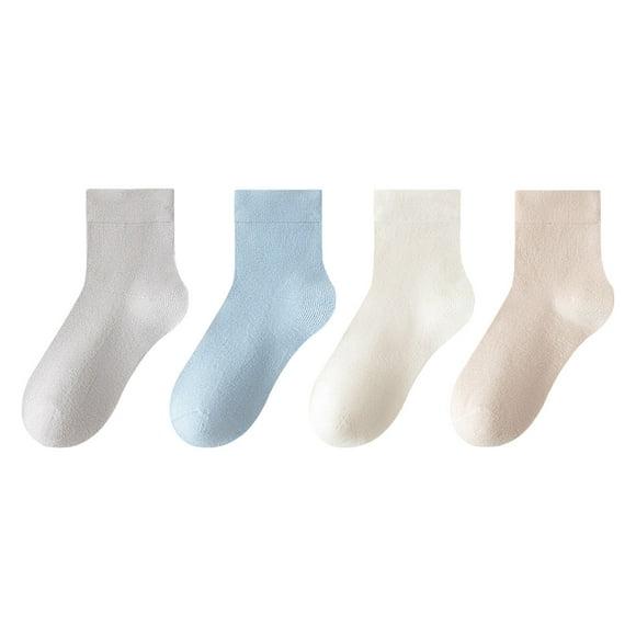 GDREDA Ankle Socks Women Stocking Fashionable New Pattern and Solid Color Comfortable Breathable Children Socks In All Seasons Blue,6-8 Years