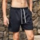 thumbnail image 1 of Pantalones cortos KIHOUT para hombre, informales, lisos, con bolsillo, cintura elástica, rectos, deportivos, para entrenamiento, 1 of 4