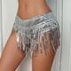 thumbnail image 5 of Gibobby faldas deportivas para mujer para mujer Pantalones cortos Rave Festival Bottoms(Plateado, XL), 5 of 5