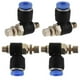 thumbnail image 5 of Conector neumático 20 piezas OD 4mm tubo M5 Control de velocidad del aire ANGGREK  Otros, 5 of 8