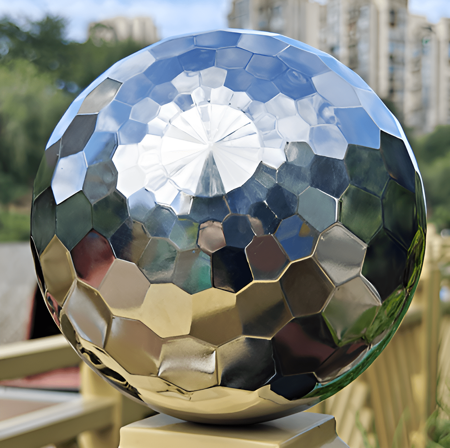 Briarwood Lane Mutlicolor Solar LED Glass Gazing Ball - Walmart.com