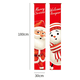 thumbnail image 3 of 1 par de decoraciones navideñas para porche, pancarta para puerta, conjunto de decoración navideña para exteriores, letrero de Feliz Navidad para puerta delantera, para ciudad, campo, granja, 3 of 4