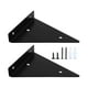 thumbnail image 4 of Soporte de estante de hierro resistente, moderno, triangular, invisible. Negro B, 4 of 9