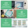thumbnail image 6 of Foldable Food Container With Panda Design Silicone Airtight Storage Leakproof Microwave & Dishwasher Kitchen Organizer (6.4x6.4x1.6”), 6 of 8