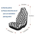 thumbnail image 5 of Pofeuu Yin Yang Print Automotive Car Seat Covers Flat Cloth Full Set Seat Covers,Car Seat Covers front seats for Cars Trucks and SUVs-2 PCS, 5 of 9