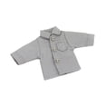 thumbnail image 4 of Camiseta para figura de acción a escala 1:12, ropa para muñecas en miniatura, ropa casual para cosplay, Gris, 4 of 8