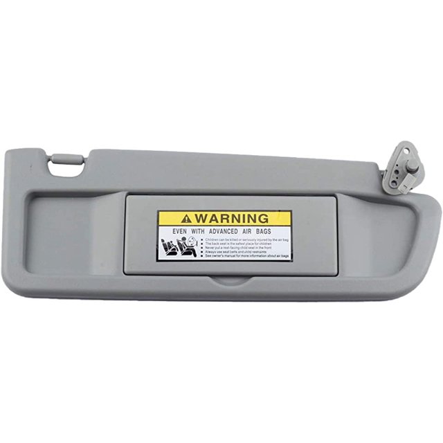 Visera para el lado derecho del pasajero, color gris claro, compatible con Honda Civic 2006-2011, reemplaza # 83230-SNA-A01ZC