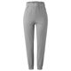 thumbnail image 5 of Pantalones casuales de cintura media para mujer - Estampado de cuadros con ribete de encaje floral - Poliéster elástico y transpirable para el día a día y el descanso, 5 of 5