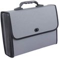 thumbnail image 1 of Expanding File Folders A4 Paperwork Carrying Case, Office School Insurance Document Briefcase For Teachers Students Lawyers Accountants - Gray, 1 of 7