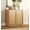Oak, variant on 31.5" Modern Sideboard Buffet Cabinet with 2 Doors, Multifunctional Sideboard with Large Storage and Adjustable Shelf, Beige