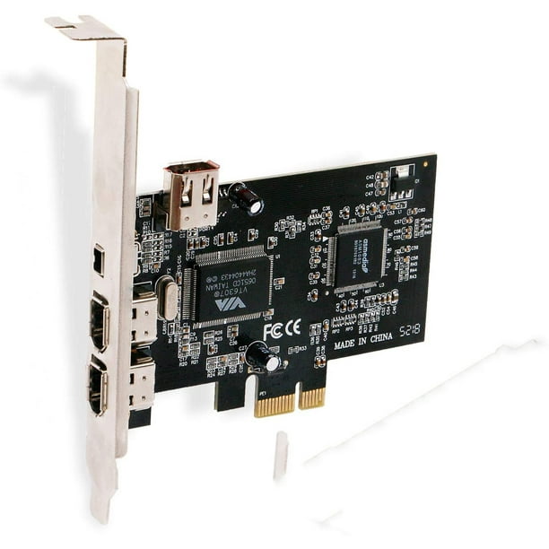 Pcie X1 To 1394 Expansion Card Pci E 1x To 1394 Card 4 Port Dv Hd Video Capture Card Walmart Com