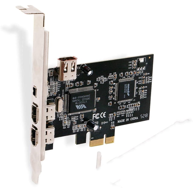 Pcie X1 To 1394 Expansion Card Pci-E 1X To 1394 Card 4-Port Dv Hd Video Capture Card