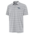 thumbnail image 2 of Men's Antigua Gray Seattle Seahawks Big & Tall Tunnel Polo, 2 of 3
