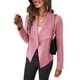 thumbnail image 1 of Abrigo PRETTYGARDEN de ante sintético rosa abierto talla M, 1 of 9