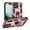 Rosegold, variant on Compatible with iPhone 17 Pro Protective Case,Heavy Duty Shockproof Armor Phone Case with 360° Rotating Metal Ring Holder Kickstand Military Grade Protection Rugged Cover,Silver