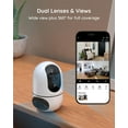 thumbnail image 2 of XD1 Indoor Security WiFi Camera, No Subscription Required, Dual-Lens 360° PTZ Baby Monitor & Pet Cam, Motion Tracking, 2-Way Audio, Night Vision,Optional Cloud/SD Storage, Phone App, Wired, 2 of 4