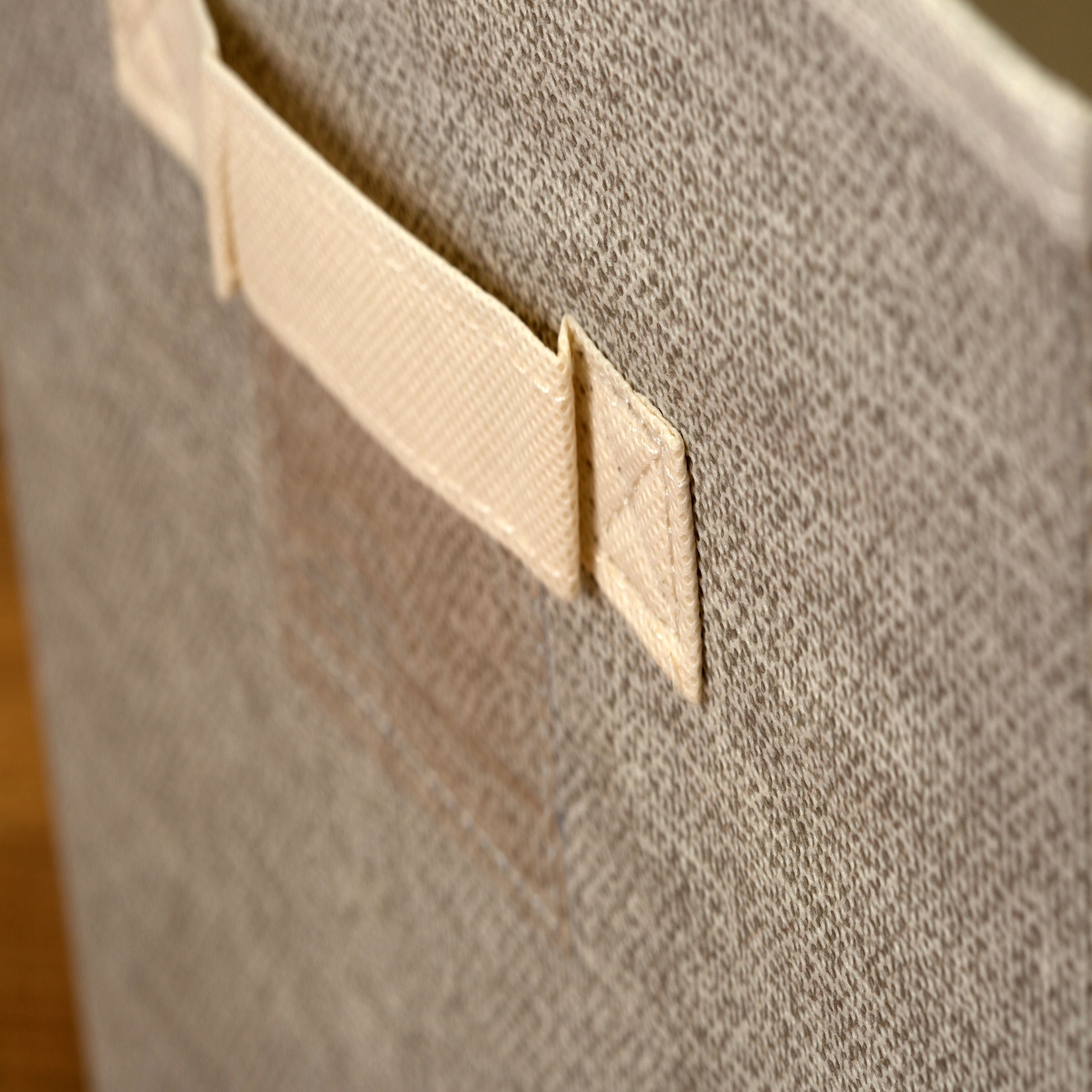 Simplify Collapsible Storage Cube, Beige, 6 Pack