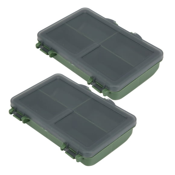 Tackle Storage Box, Ligero Verde Conveniente Utilice Tackle de pesca Bandejas de Almacenamiento 4.1x2.8x1.0 Para Organizar Accesorios de Pesca Para Pescadores de Carpas