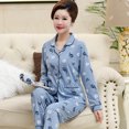 thumbnail image 1 of REDHOTYPE Pyjama de Mère Femmes Printemps et Automne Manches Longues Grande Taille Nouvelle Mode Floral Coton Homewear Set, 1 of 2