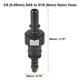 thumbnail image 1 of 6.3/7.89/9.49/9.89/11.8/15.82 8mm 10.5mm Fuel Line Quick Coupler Disconnect Hose Fuel Line Connector~19797, 1 of 1