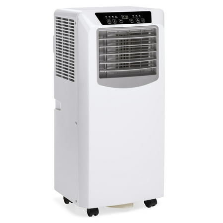 Best Choice Products 3-in-1 10,000 BTU Portable Compact Air Conditioner AC Cooling Fan Dehumidifier Unit for Up to 200 Sq. Ft. w/ Remote (Best Small Portable Dehumidifier)