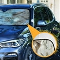 thumbnail image 3 of ALAZA Highland Cattle Windshield Sun Shade Car Foldable Sun Visor Block UV Rays Protector 57"x31.5", 3 of 8