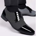 thumbnail image 4 of Zapatos de cuero para hombre, de negocios, informales, de primavera y otoño, transpirables, resistentes al desgaste, 4 of 5