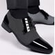 thumbnail image 4 of Zapatos de cuero para hombre, de negocios, informales, de primavera y otoño, transpirables, resistentes al desgaste, 4 of 5