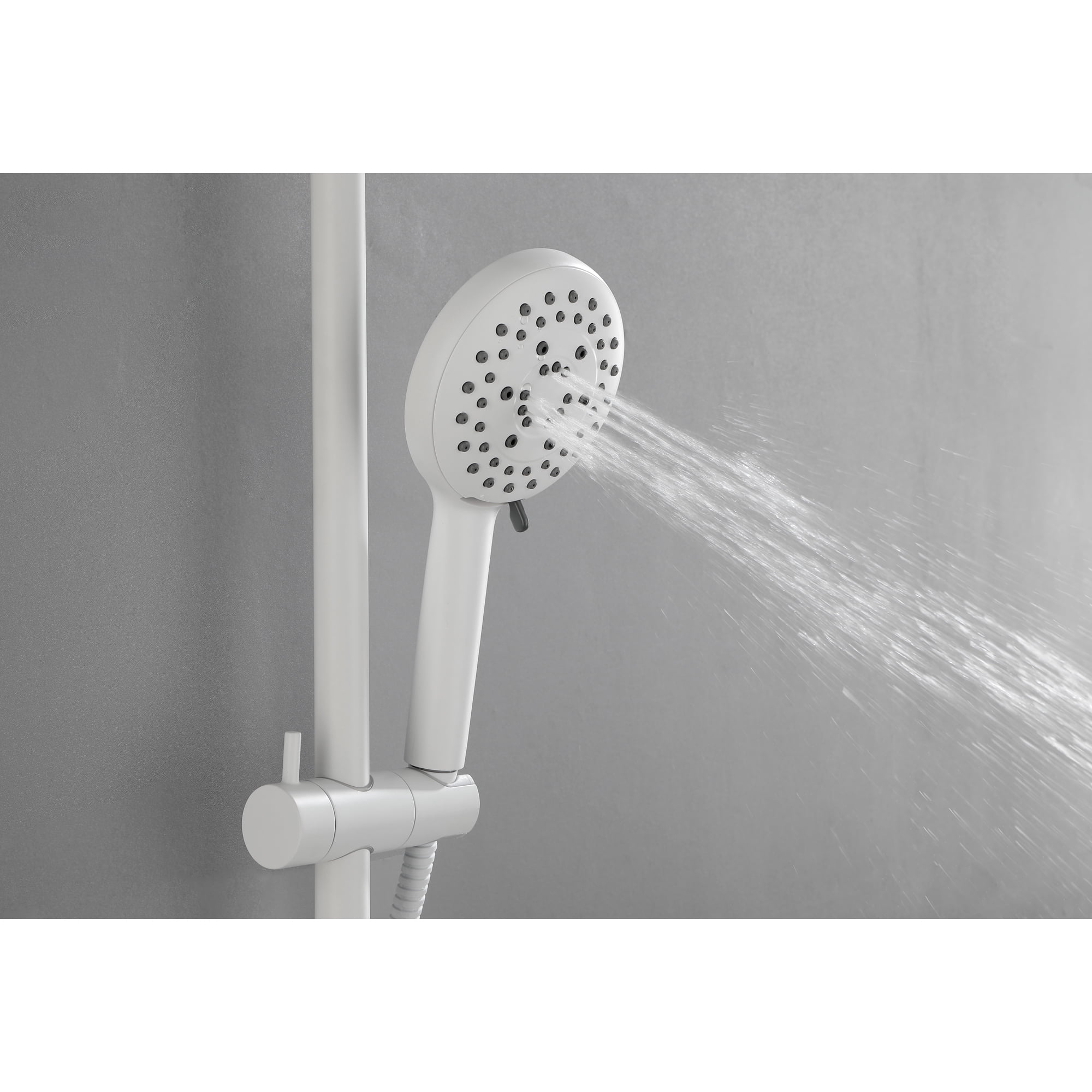 Shower System, With 10" Rain Shower head, 4-Function Handheld Shower Head, Adjustable Slide Bar And Soap Dish