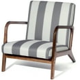 thumbnail image 3 of Prime Garden Modern Accent Arm Chair Upholstered,White/Grey, 3 of 7