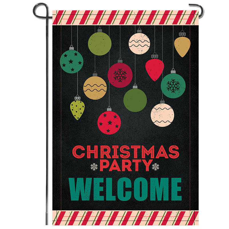 Merry Christmas Garden Flag 12 x 18 inch, Xmas Christmas Party Welcome