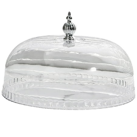 Clear Cake Stand Lid 9inch Round Pastry Display Cloche Cake Dome Cover Clear Display Cloche Dessert Display Dome Plastic Cake Lid Serving Dome for Cakes Muffins Cheese for Kitchen Buffet