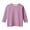 Purple, variant on Toddler Girl's 3/4 Sleeve Crew Neck Tops Classic Solid Color Basic Top Size 4-5T , Purple