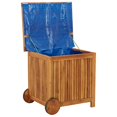 thumbnail image 4 of vidaXL Garden Storage Box with Wheels 60x50x58 cm Solid Wood Acacia, 4 of 5