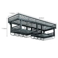 thumbnail image 5 of Mkyiongou 2 Tier Wall Mount Metal Wine Rack Storage Shelf Glass Hanging Holder For Home, 5 of 9