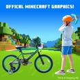 thumbnail image 3 of Minecraft 18" Boys Bike by Dynacraft, for Ages 6-9 Years, 42"-53" Tall, Green, 1-Count, 3 of 7