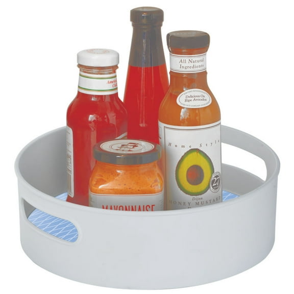 Copco 12-inch Non-skid Storage Turntable in Blue and White