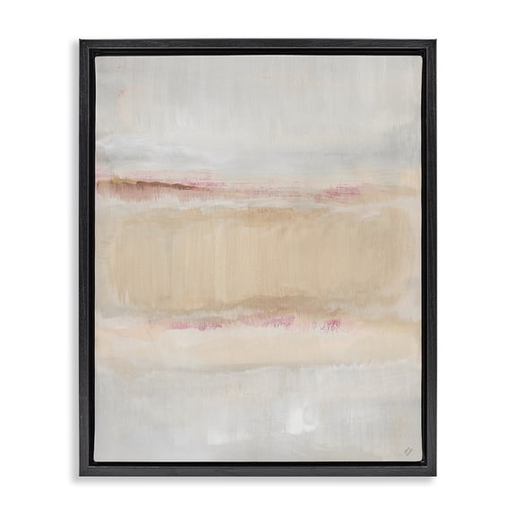Stupell Industries Restful Misty Landscape Black Framed Floater Canvas Wall Art, design by Lanie Loreth