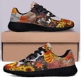 thumbnail image 3 of BoStn Terrier Pumpkin Happy Fall Y'all Shoes Sneakers Black Size 9, 3 of 7